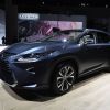 A Lexus RX on display at an auto show