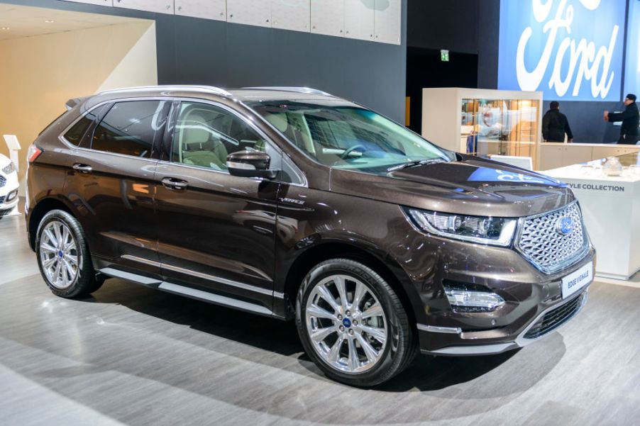 The Ford Edge on display at the Brussels Expo