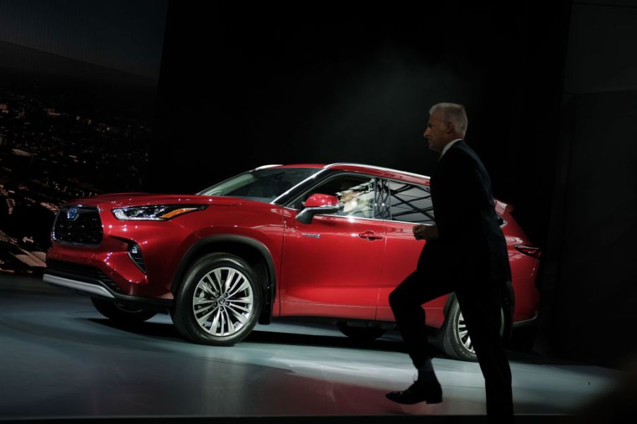 2020 Toyota Highlander on display