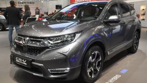 A Honda CR-V is seen during the Vienna Car Show press preview