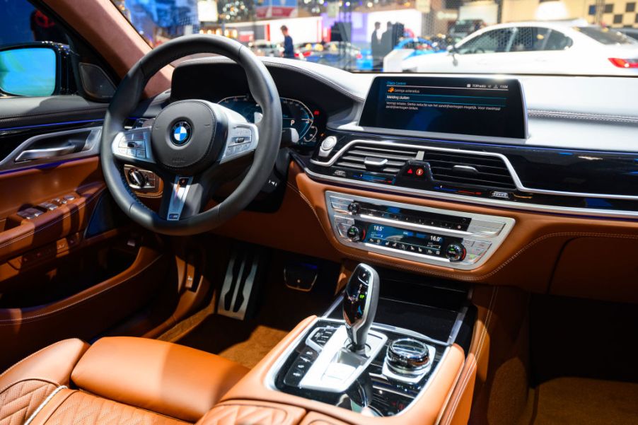 BMW 7-Series 745e plug-in hybrid luxury limousine interior