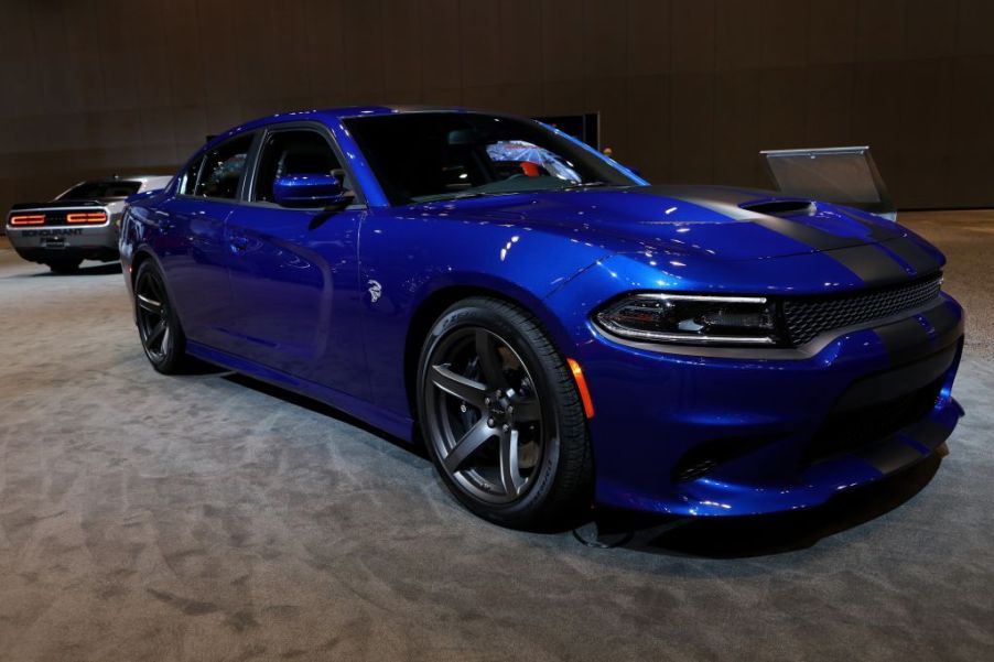 2018 Dodge Charger SRT Hellcat is on display at the 110th Annual Chicago Auto Show