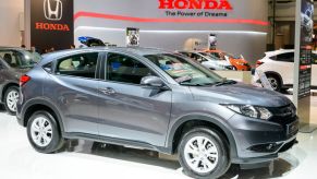 A Honda HR-V on display at an auto show