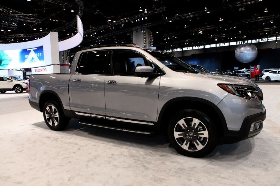 Honda's mid-size truck the Ridgeline on display