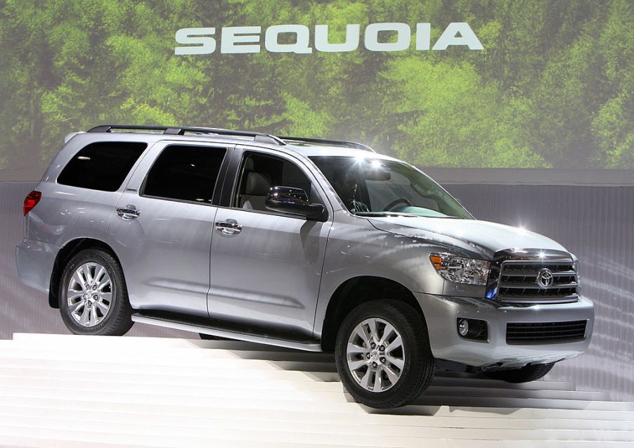 The new Toyota Sequoia is unveiled during the Los Angeles Auto Show in Los Angeles