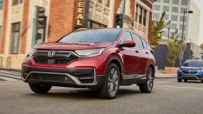 2020 Honda CR-V Hybrid driving on city street