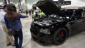 A 2006 Dodge Charger on display