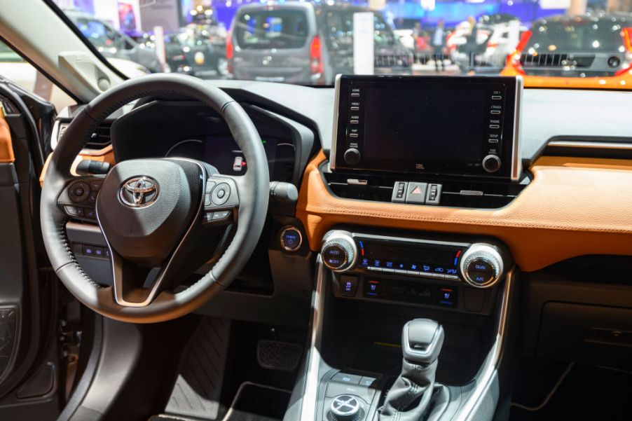 The interior of the new 2020 Toyota RAV4