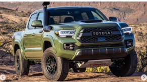 2021 Toyota Tacoma TRD Pro refresh parked in desert