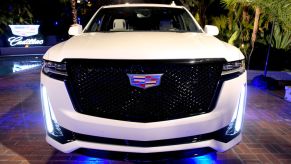 The all-new 2021 Cadillac Escalade is displayed during the Cadillac Oscar Week Celebration at Chateau Marmont