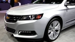 A Chevy Impala on display at an auto show