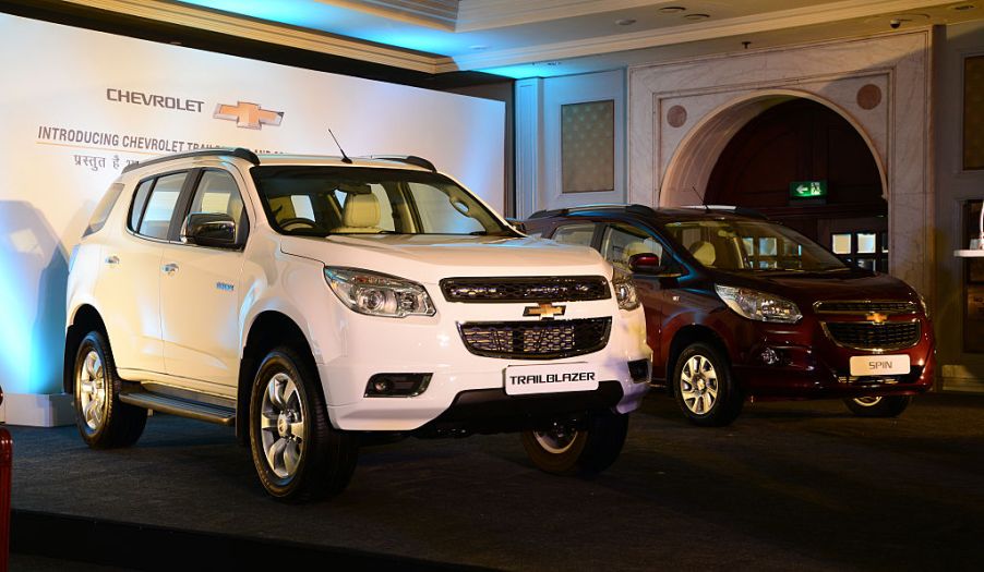 A launch ceremony of Chevrolet Trailblazer and Spin