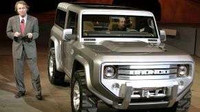 2021 Ford Bronco concept on display