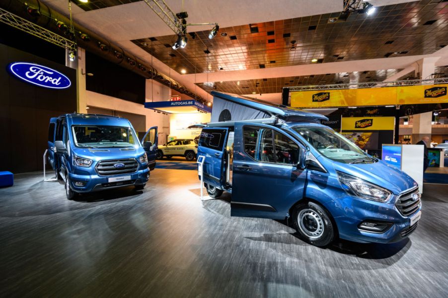 Ford Transit and Ford Transit Nugget Westfalia campervan on display at Brussels Expo