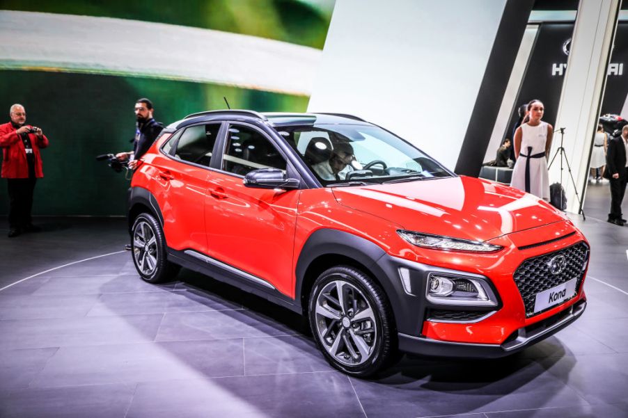 The Hyundai Kona on display at the 2017 Frankfurt Auto Show 'Internationale Automobil Ausstellung' (IAA)