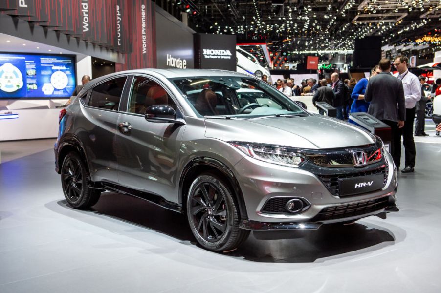 A Honda HR-V on display at an auto show