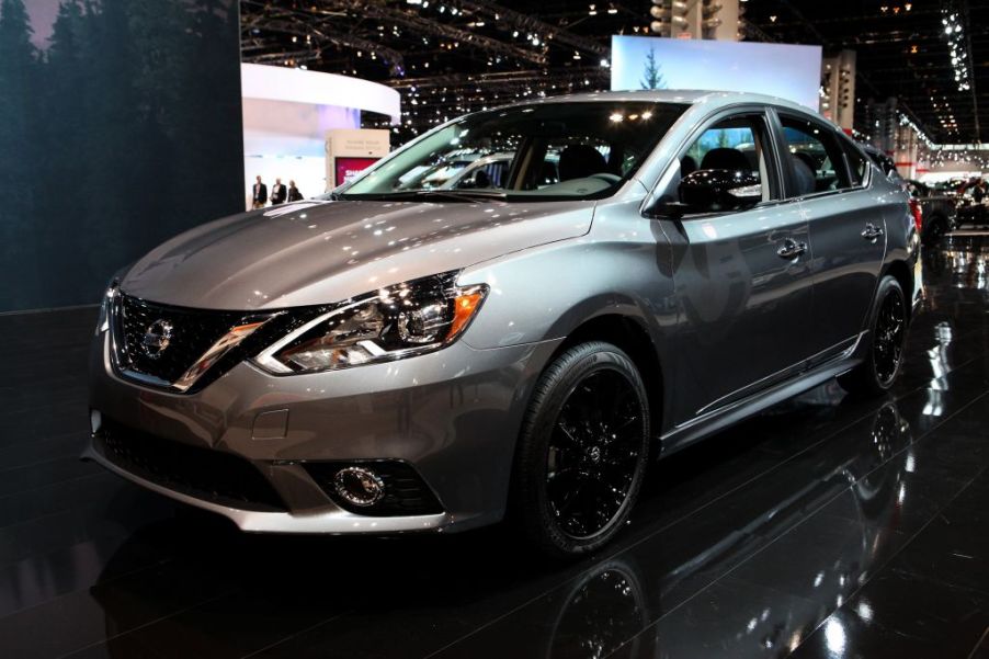 2017 Nissan Sentra is on display at the 109th Annual Chicago Auto Show at McCormick Place