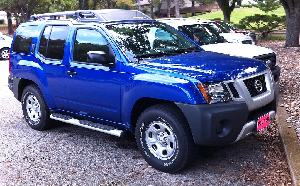 Nissan Xterra parked on street 