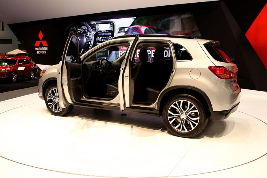 2016 Mitsubishi Outlander Sport is on display at the 108th Annual Chicago Auto Show at McCormick Place