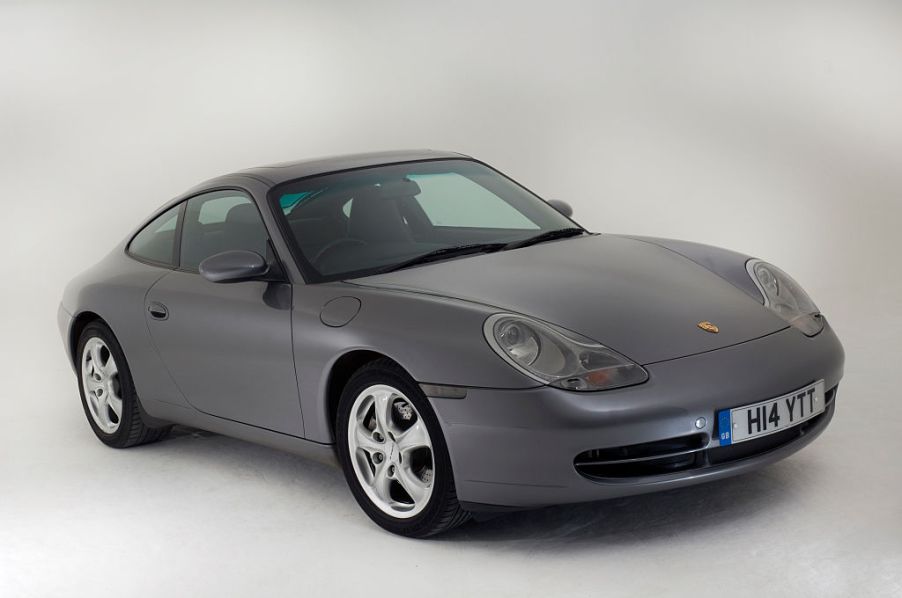 A Porsche 911 from the 996 generation on display