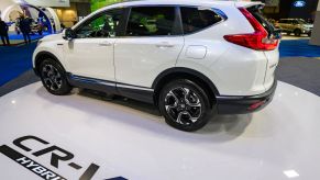 The Honda CR-V Hybrid on display