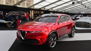 At the Paris Festival Automobile International with Concept Cars and Automotive Design Exhibition, ALFA ROMEO exhibits its model ALFA ROMEO TONALE CONCEPT in French Premiere