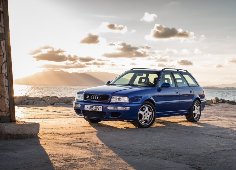 A blue 1994 Audi RS2 Avant