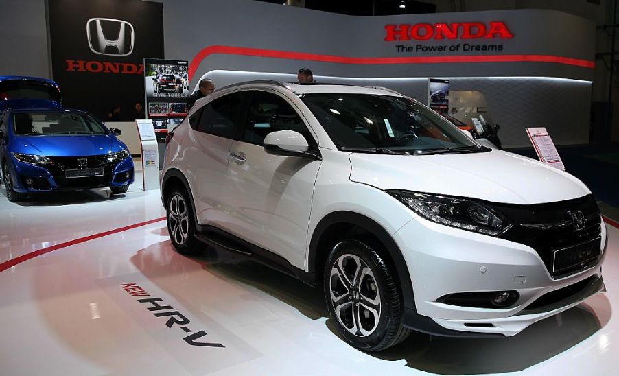 A Honda HR-V on display at an auto show