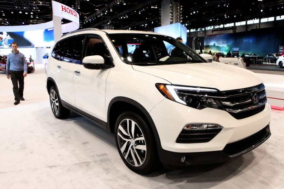 2017 Honda Pilot is on display at the 109th Annual Chicago Auto Show at McCormick Place