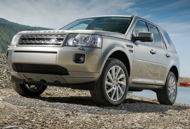 a Land Rover Freelander parked off-road