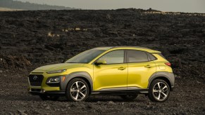 Electric green Hyundai Kona