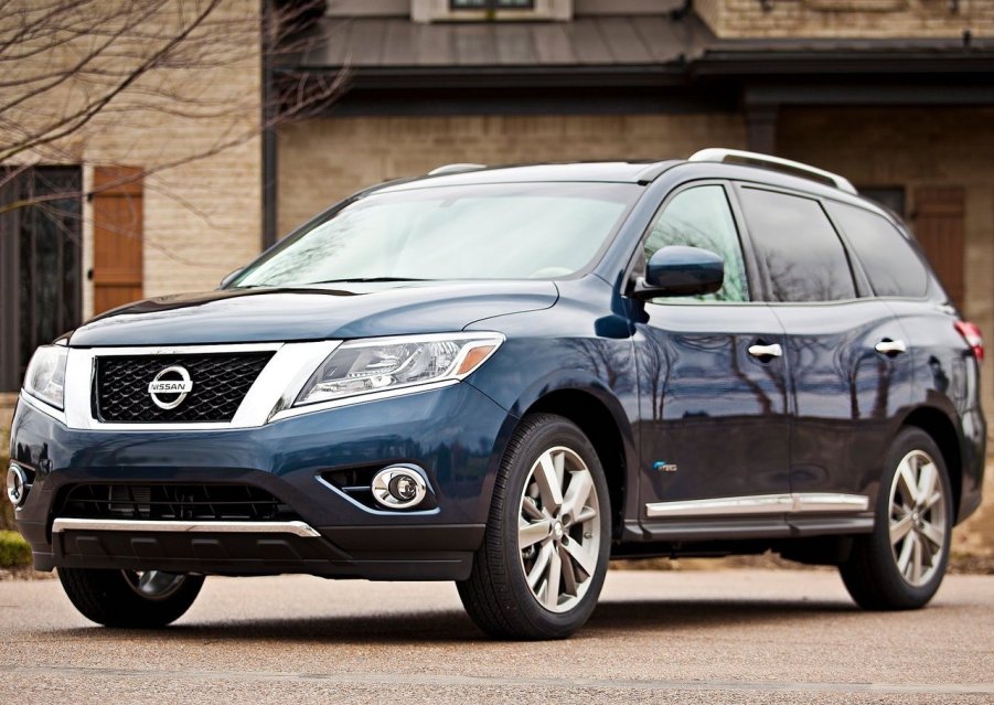 Nissan Pathfinder parked on street