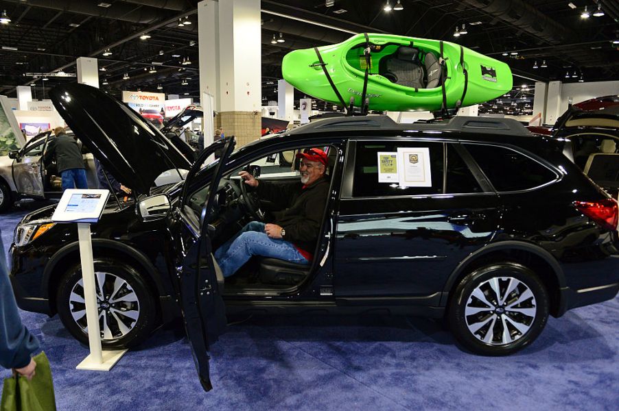 The Subaru Outback Limited trim on display