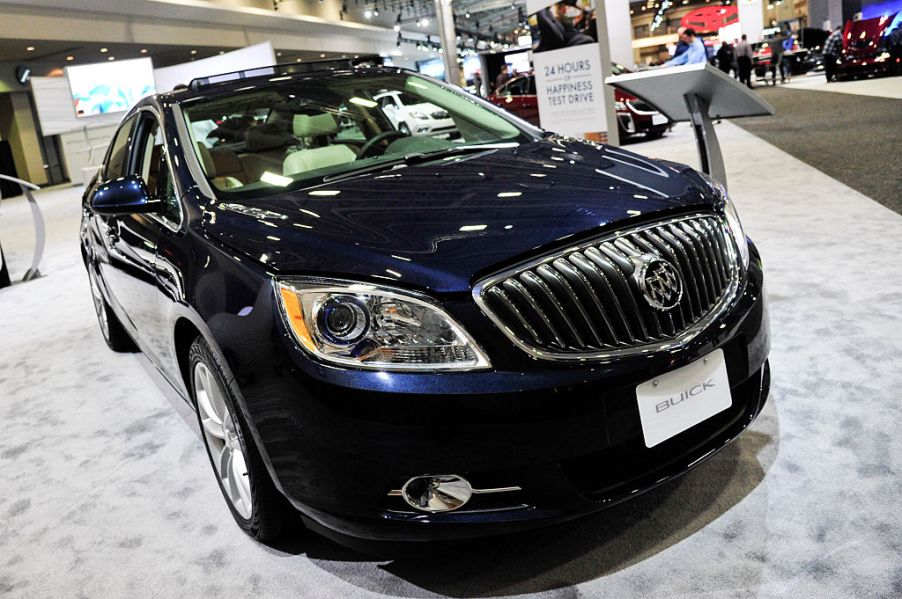 A 2016 Buick Verano on display at an auto show