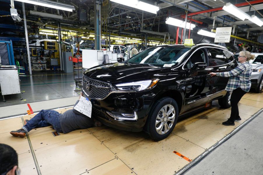 The plant, which employs over 2,500 workers, is home to the Chevrolet Traverse and Buick Enclave