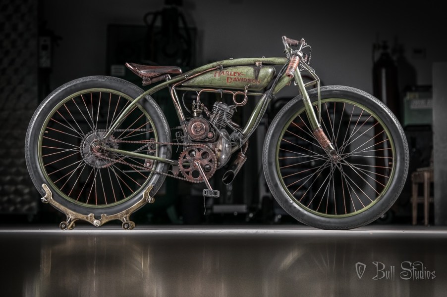 Bull Cycles Harley-Davidson Peashooter board track racer