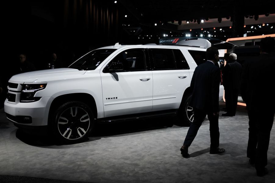 The 2018 Chevrolet Tahoe RST is displayed at the New York International Auto Show