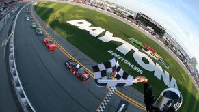 Crossing the Finish Line at Daytona