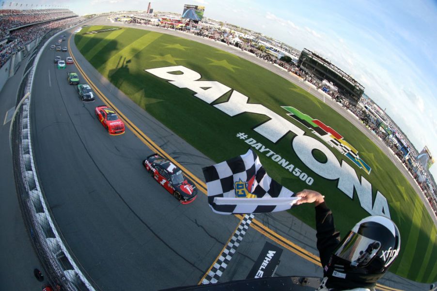 Crossing the Finish Line at Daytona