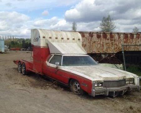 Cadillac Eldorado turned into a car hauler