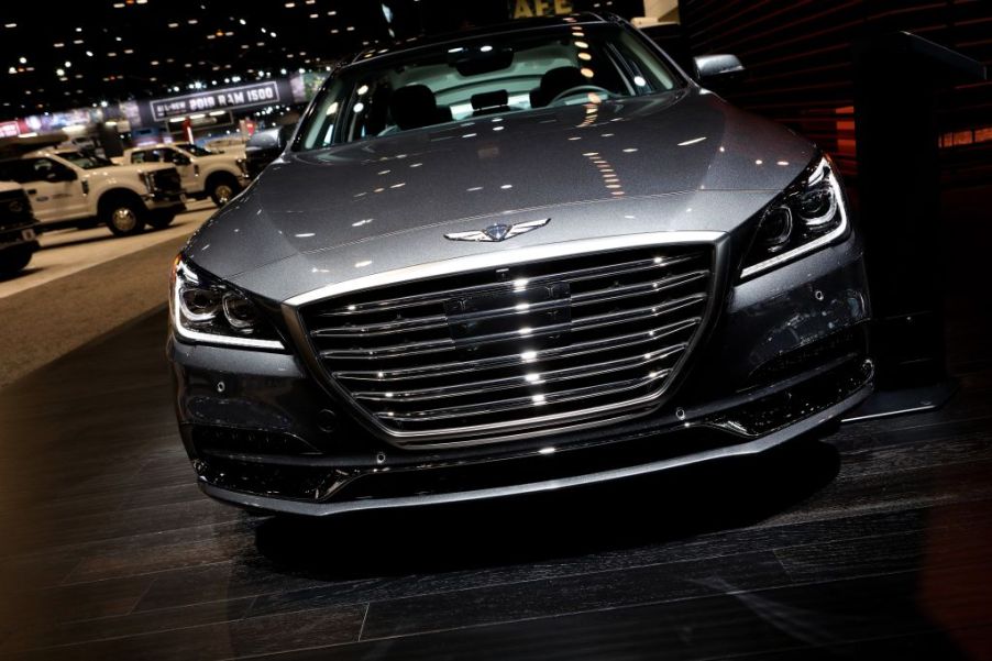 2018 Genesis G80 is on display at the 110th Annual Chicago Auto Show