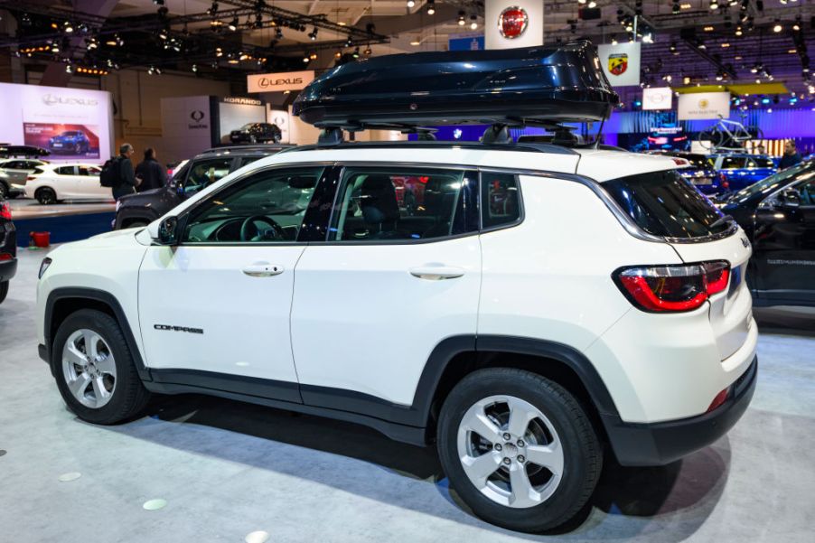 Jeep Compass crossover SUV on display at Brussels Expo