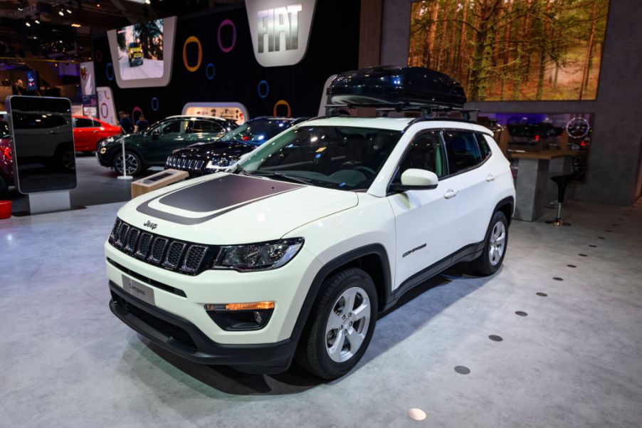 Jeep Compass crossover SUV on display at Brussels Expo