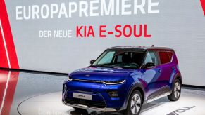 Kia E-Soul during the Geneva International Motor Show