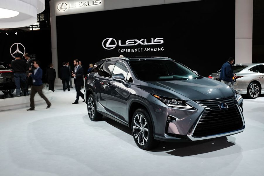 The Lexus LX on display at the New York International Auto Show