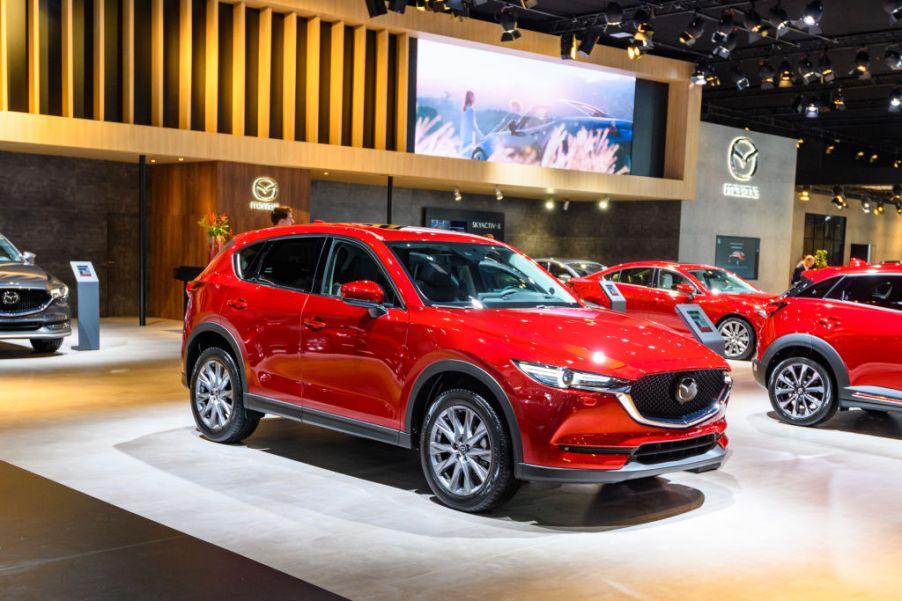 MAZDA CX-5 compact crossover SUV on display at Brussels Expo