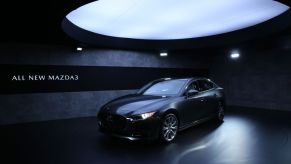 A general view of the all-new Mazda3 is seen during the L.A. Auto Show