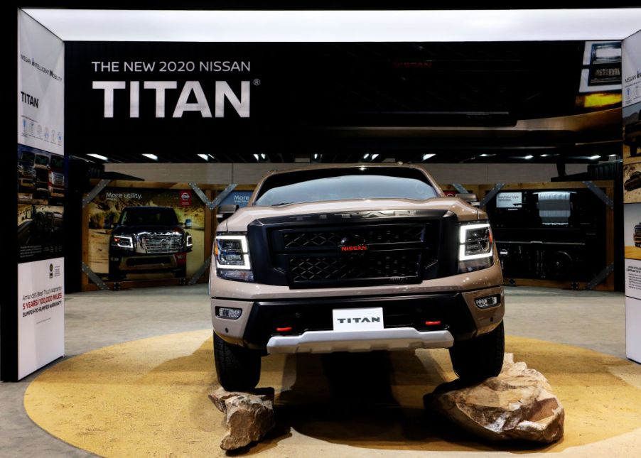 2020 Nissan Titan is on display at the 112th Annual Chicago Auto Show