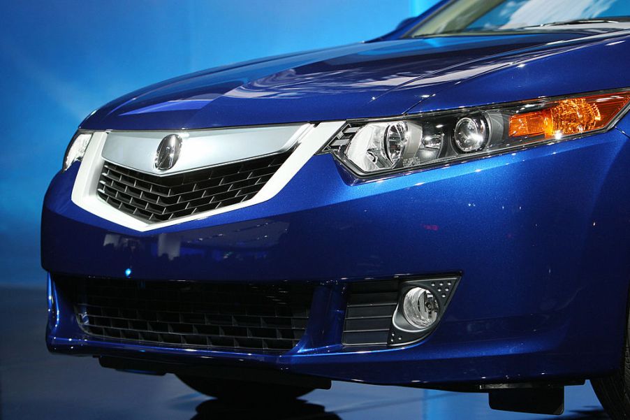 The 2009 Acura TSX is unveiled on March 19, 2008 at the New York International Auto Show