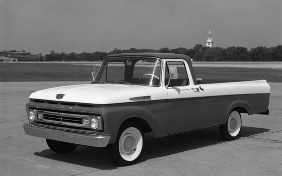 two-tone 1961 Ford F-series Unibody pickup